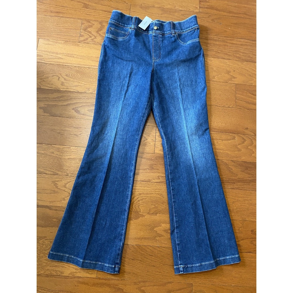Spanx Denim Flare Auth Blue Jean's Womens Size 1X XL Pull On New! NWT 21164R